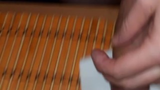 Quick handjob hot guy moaning watching porn