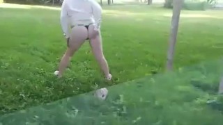 Showing off my butt to music hehe