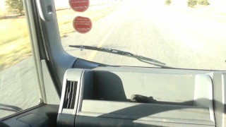 Flashing my pussy while driving