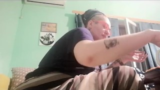 Amazon Olga Stuffs Her Belly with Sushi