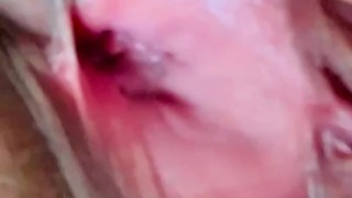Pink pussy up close and personal 