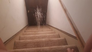 Pissing downstairs part 2