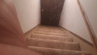 Pissing downstairs part 2
