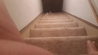 Pissing downstairs part 2