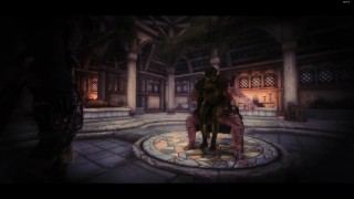 Demon Has Fun With Temple Wench