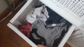 Cum  panties drawer - she is not at home