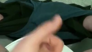 Cruising in Public toilets wanking my hard cock in public 