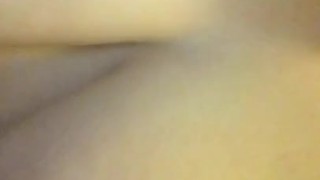 Chubby girl rides black dildo with big tits bouncing 