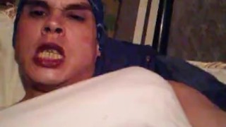 This cumslut get his ass hammered