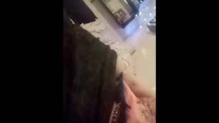 Petting a kitty