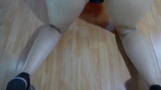 After exercising, I like to relax by touching my body