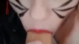 POV: Knockoff catgirl sucks you off and spanks herself just for you