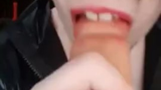 POV: Knockoff catgirl sucks you off and spanks herself just for you
