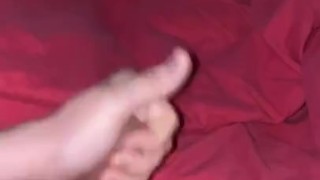 Playing with my cock until I cum on myself 