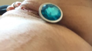 Milf Attempts To Self Fuck With Butt Plug