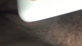 BBW Ebony uses clit sucking toy (snapchat babygirl00324) 