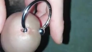 I put a penis ring in the urethra.