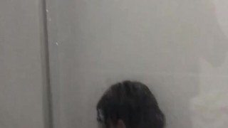 Hot body latin wife dancing in the shower