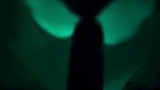 Getting my uncut cock sucked @ midnight in our backyard hot tub in the dark
