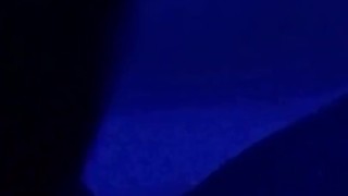 Getting my uncut cock sucked @ midnight in our backyard hot tub in the dark