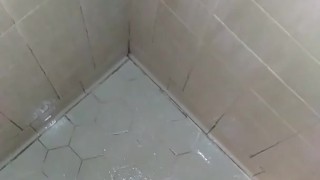 In the shower
