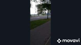 Publoc Pee desperation during a walk