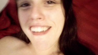 Shaky Cellphone Video Pink HAIRY PUSSY SPREAD Lush 2 LOUD Gspot Orgasm
