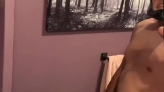 Playing with my self, fucking a Fleshlight , Jack off big dick