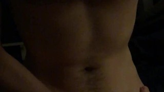 Frotting with curious friend before he cums on my dick