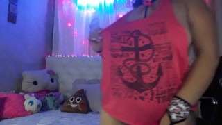 LoiisAngel in her room dancing sensual