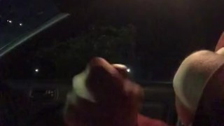 Chubby teen almost gets fought jerking off in a parking lot