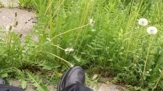 Detroit man playing with his dick in public