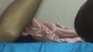Ebony Riding Until Creampied