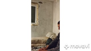 In the evening I took off my fatigue from my feet.