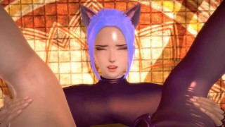 THE GIRL PUT ON A CAT COSTUME AND BECAME PARTICULARLY LASCIVIOUS  3D HENTAI