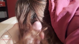 Milf does a handjob with her hair on a masturbation day. Hairjob?