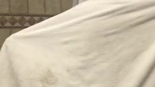 Hot & Sweaty MILF Showers Off