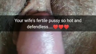 I wanna cum in your wife`s defendless pussy soon...[Cuckold.Snapchat]