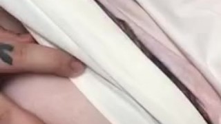 BBW playing with her tits