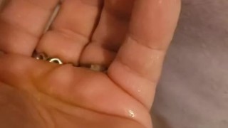 My wife pissing on my hand