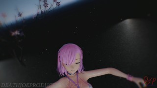 MMD SFW Pink Misaka - Donut Hole 1085