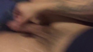Straight man plays around after cuming 