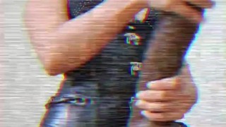 DOMINAFIRE: A teaser on how I stroke my black dong for you.