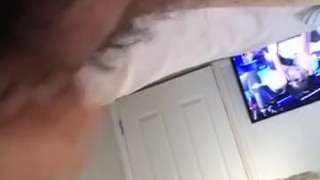 Solo male masturbating
