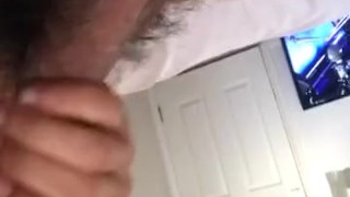Solo male masturbating