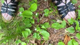 Someone watched me pee in the woods today between my sexy sandals 