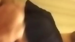 Horny watching porn on toilet