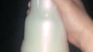 Guy With Big Cock Fucks Fleshlight Until MASSIVE Cumshot