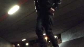 Outdoor spanking and flashing
