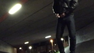 Outdoor spanking and flashing